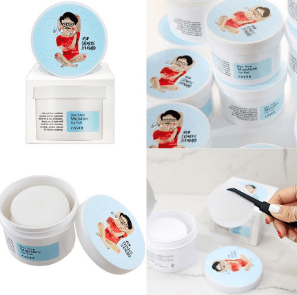 Очищающие увлажняющие ватные диски для чувствительной кожи